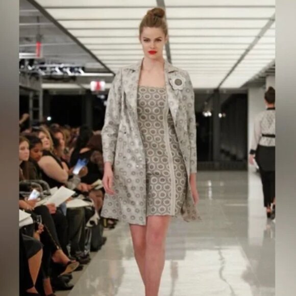 NWOT NEW Isabel Toledo Cocktail Outfit Long Jacket and dress size 18/20 - Picture 12 of 13